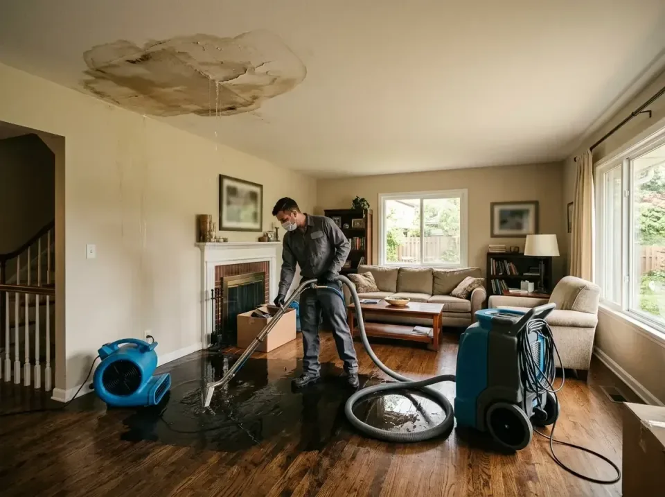 attic-pipe-burst-ceiling-drip-008 — frequently asked questions, Water Damage Restoration & Carpet Care in Aviston, IL